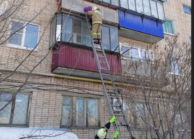 На Южном Урале пенсионерка забралась на козырек балкона на третьем этаже