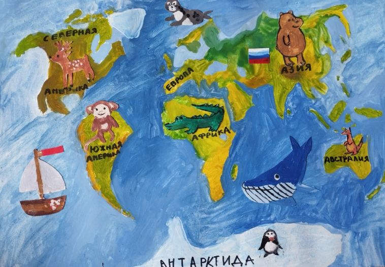 Четырехлетний магнитогорец оказался в числе победителей этапа Международного конкурса детской карты мира