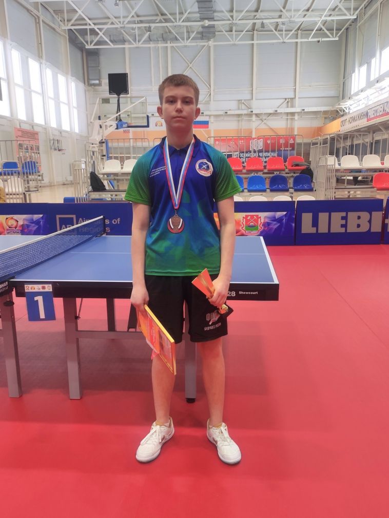 Магнитогорский спортсмен завоевал бронзу в соревнованиях по настольному теннису