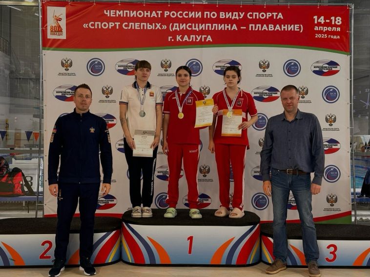 Магнитогорские спортсмены приняли участие на Чемпионате России по спорту слепых в дисциплине плавание