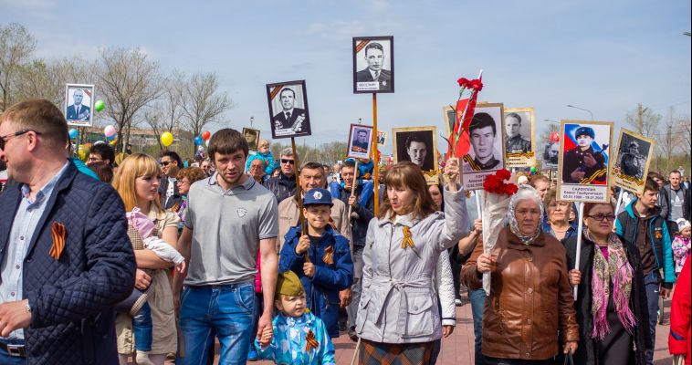 В День Победы по улицам Магнитогорска в восьмой раз пройдёт шествие «Бессмертного полка»