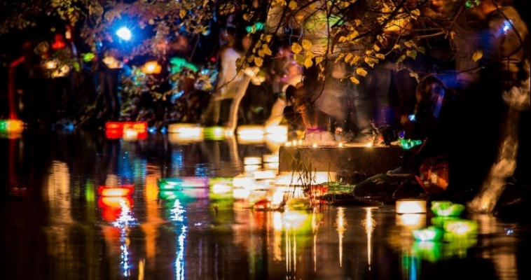 Фестиваль Водных фонариков в Магнитогорске