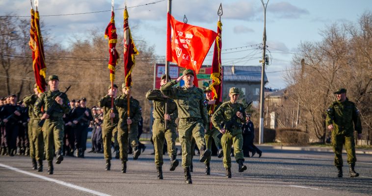 В Магнитогорске состоялась первая репетиция парада Победы