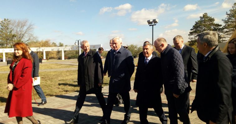 Президент Татарстана прибыл в Магнитогорск с рабочим визитом