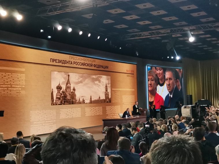 Состоялась большая пресс-конференция с Владимиром Путиным