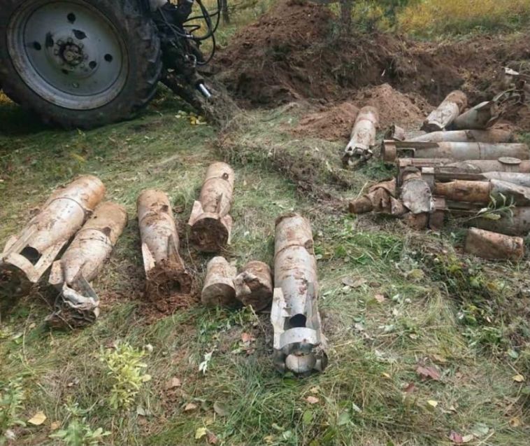 В Челябинской области  нашли 17 авиационных бомб