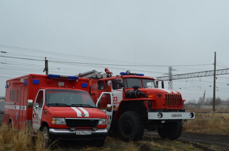 Магнитогорске спасатели потушили условный пожар в посёлке Супряк