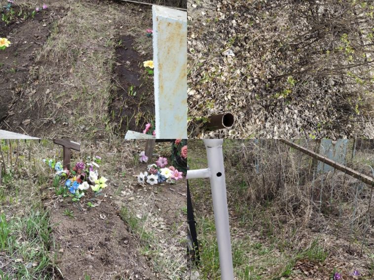 В Магнитогорске Левобережное кладбище атаковали вандалы