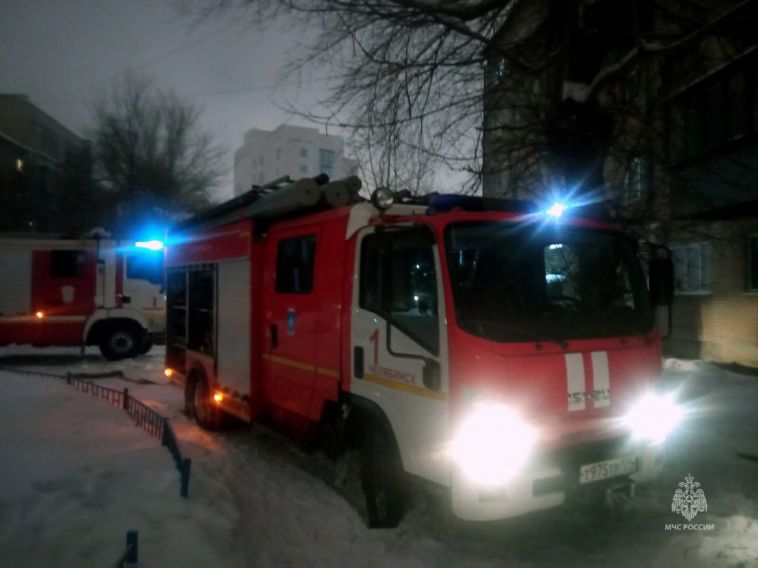 В Челябинске в новогоднюю ночь в пожаре погиб мужчина