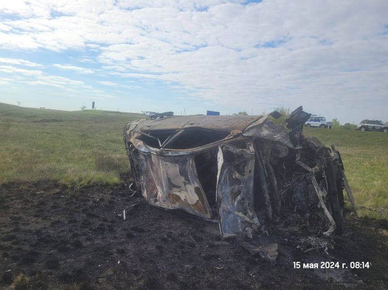 Машина сгорела: под Магнитогорском водитель-бесправник устроил страшное ДТП