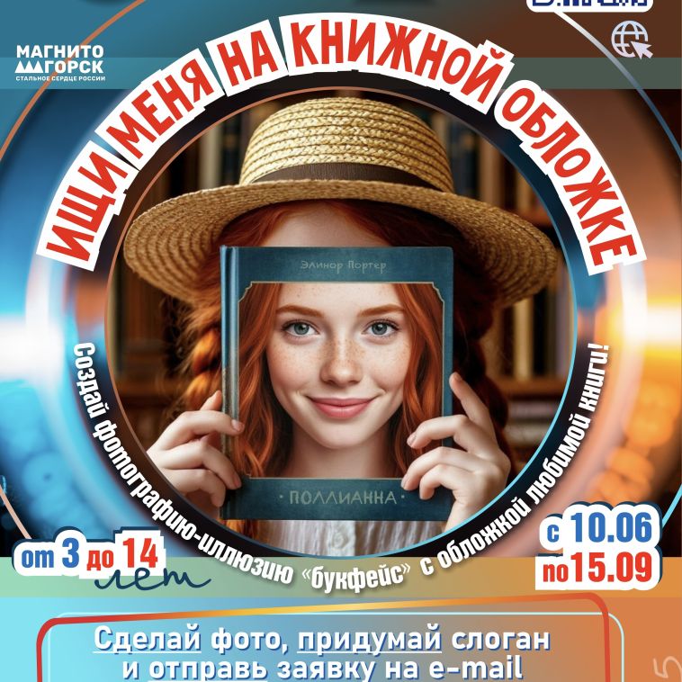 «Ищи меня на книжной обложке» этим летом в детских библиотеках Магнитогорска