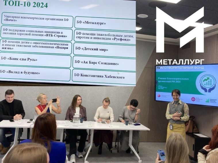 БФ «Металлург» в пятый раз вошёл в ТОП-10 благотворительных организаций России