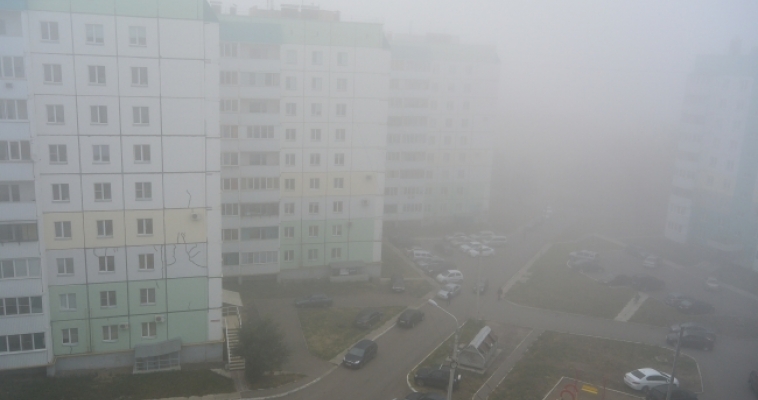 Туман застелил дороги Магнитогорска