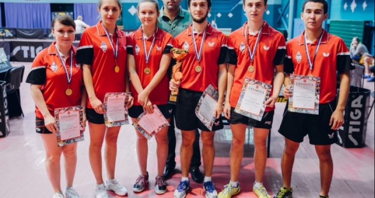 Команда «МГТУ» заняла первое место в турнире по настольному теннису