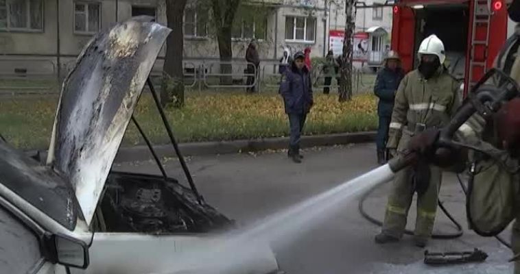 ПОЖАР НА ДОРОГЕ