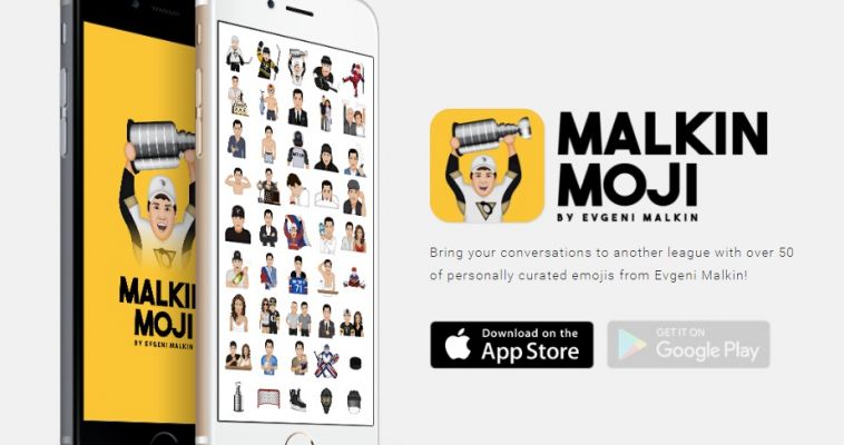 Смайл от Евгения Малкина. Хоккеист выпустил серию стикеров для смартфонов