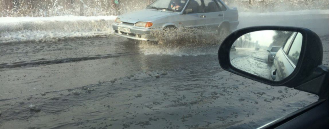 ВИДЕО: На ул. Кирова продолжает стоять вода