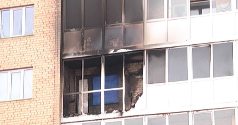 ПОЖАР НА БАЛКОНЕ