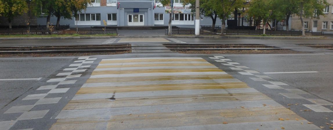 Продолжается нанесение горизонтальной разметки улично-дорожных сетей города