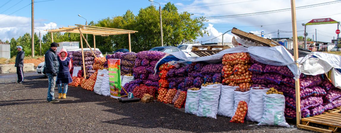 В Правобережном районе заработала продуктовая ярмарка