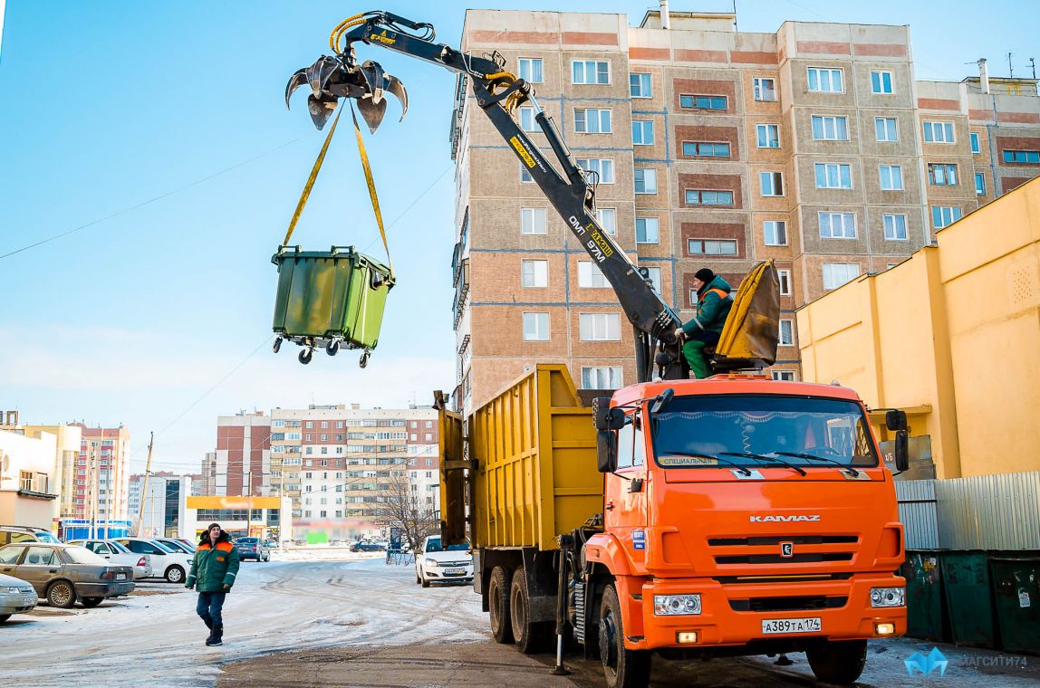 С приставкой «евро». В Магнитогорске продолжается установка новых мусорных контейнеров