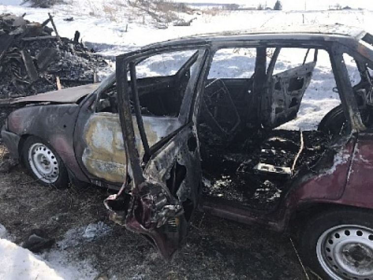 В Нагайбакском районе водитель сгорел заживо