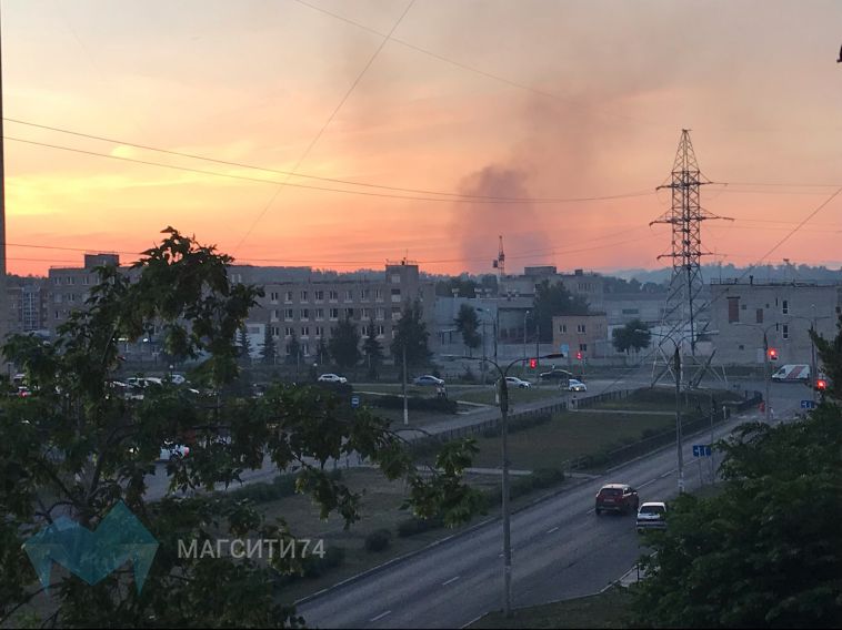 В южной части города горела лесополоса