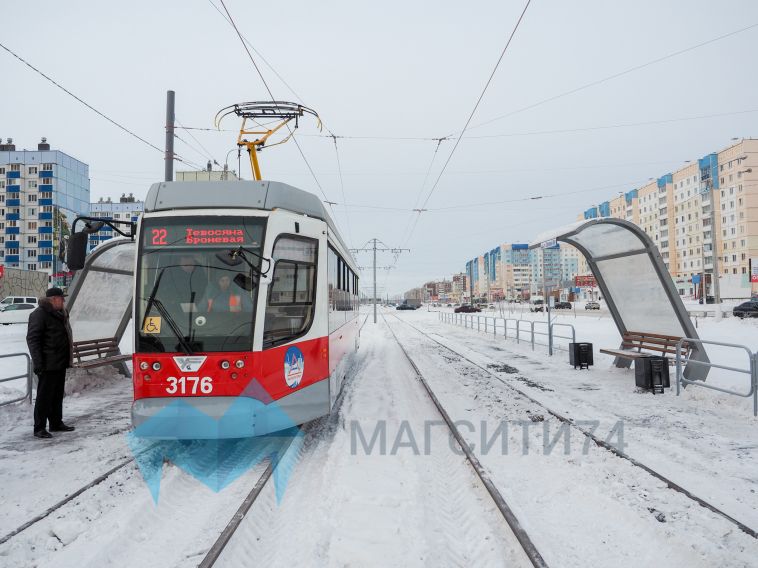 График движения вагонов по новой трамвайной ветке в Магнитогорске скорректировали