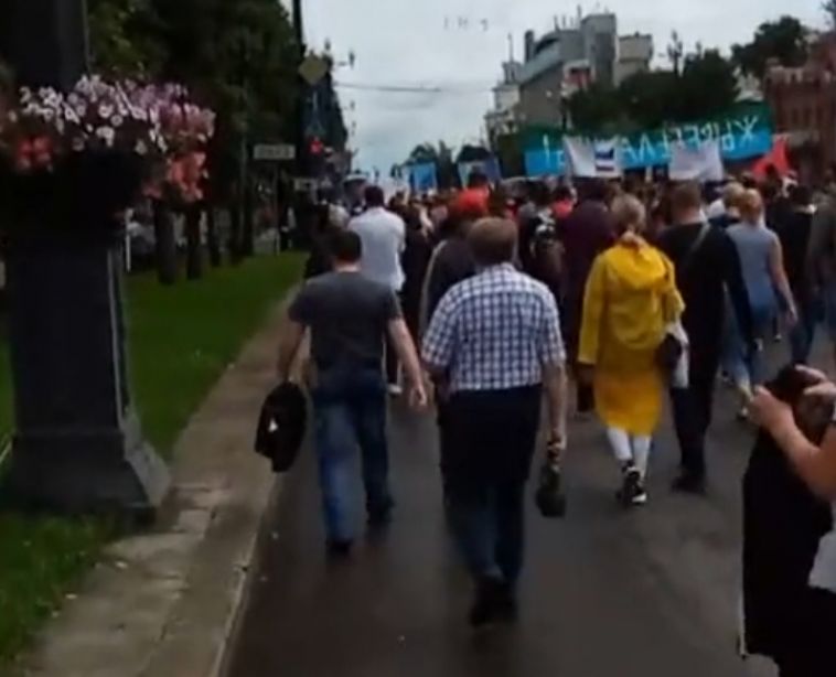 Очередное субботнее шествие в поддержку Фургала состоялось в Хабаровске