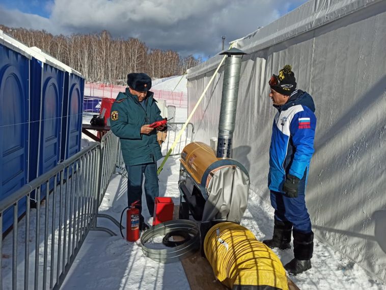 Сотрудники МЧС побывали на Банном в преддверии этапа Кубка мира по сноуборду
