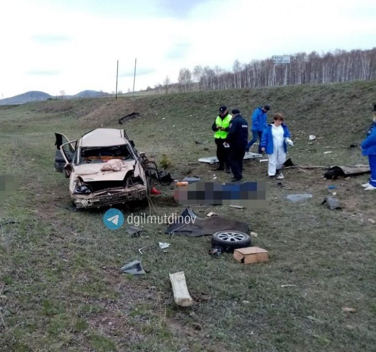 В Абзелиловском районе молодой водитель на Daewoo Nexia погиб вместе с пассажирами