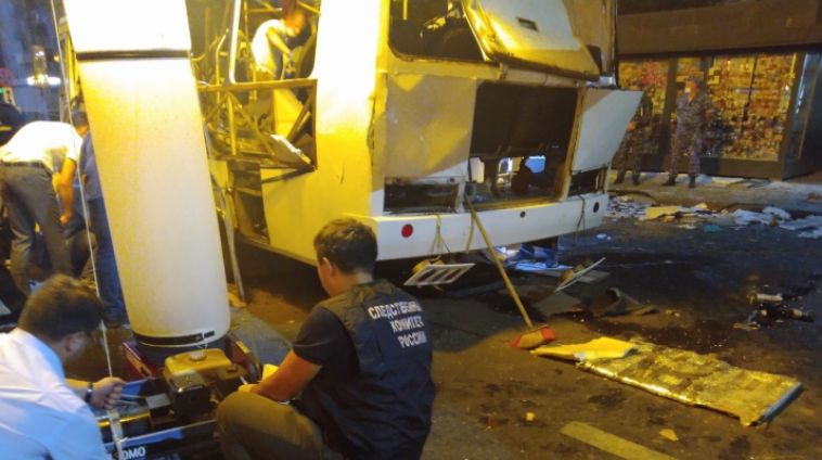 В Воронеже взорвался пассажирский автобус