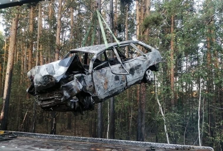 Не справился с управлением. Южноуралец погиб в загоревшемся автомобиле
