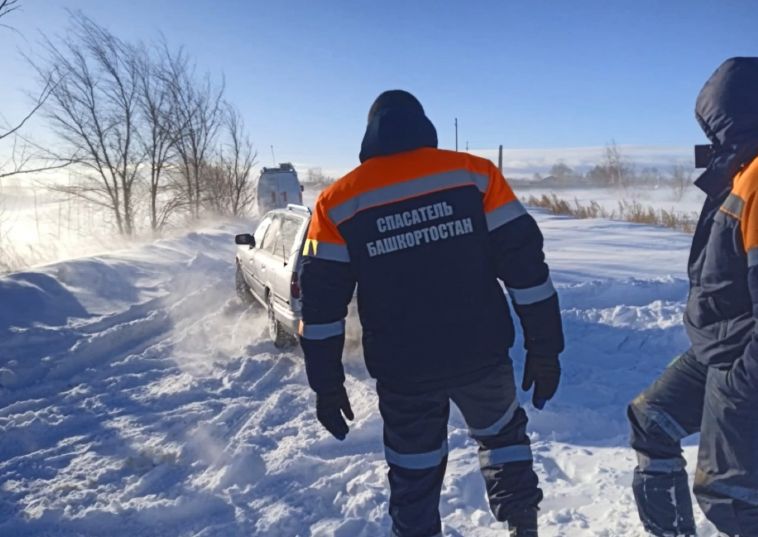 Пожилая пара с внуком оказались в снежном плену