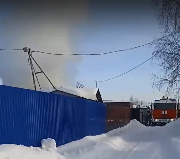 В Магнитогорске горела баня